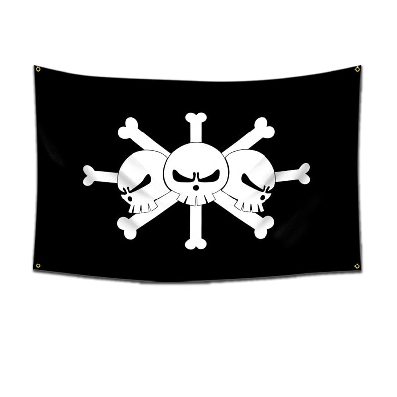 Blackbeard Piratenflagge (One Piece)