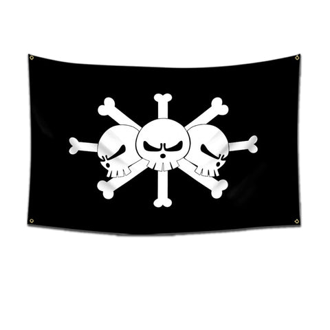Blackbeard Piratenflagge (One Piece)