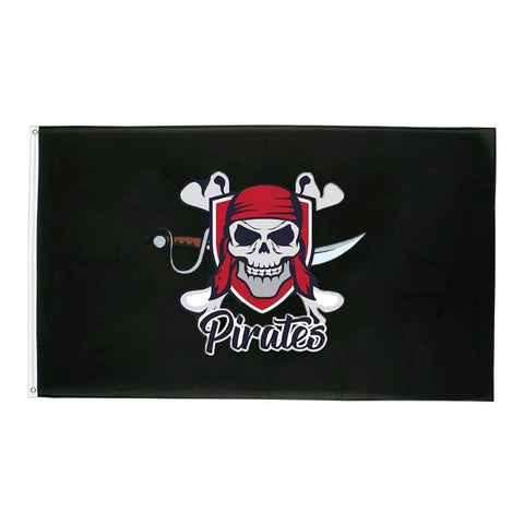 Moderne Rote Piratenflagge