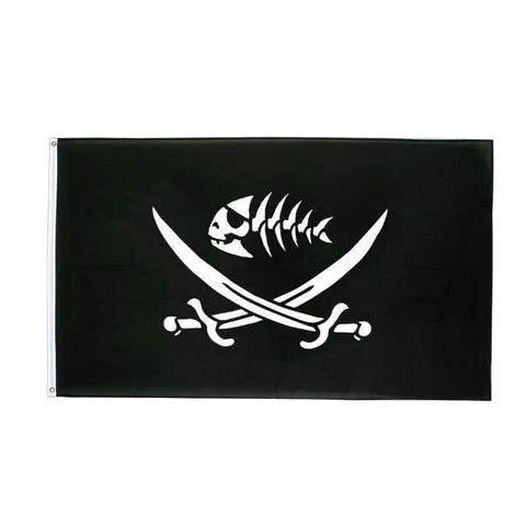 Piratenflagge - Fischgerippe