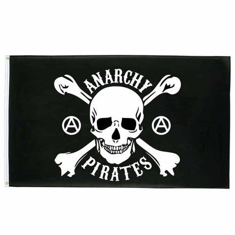 Piratenflagge - Anarchist
