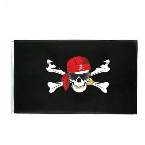 Piratenflagge - Blutiger Biker