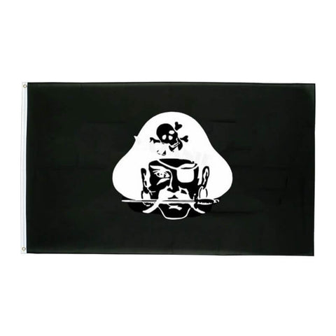 Schwarze Piratenflagge - Meeresstreuner