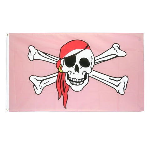 Piratenflagge - Rosa Prinzessin