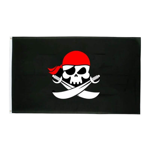 Piratenflagge Zwei tödliche Säbel