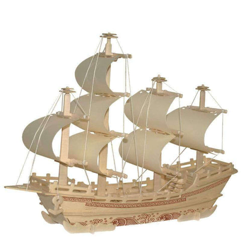 Holz Piratenschiff zum Selberbauen