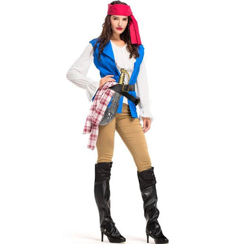 Piratenkostüm Damen mit Stiefeln