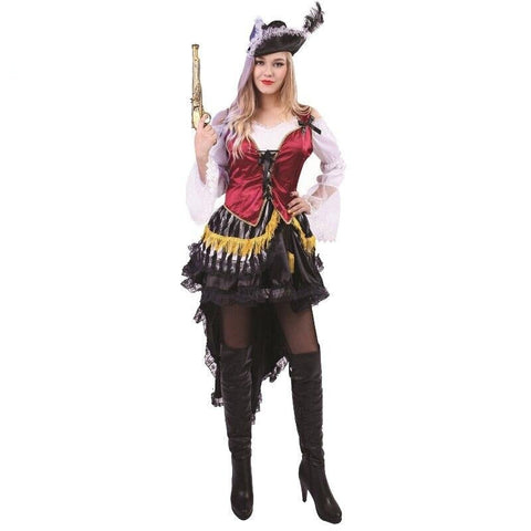 Piratenkostüm Dame mit Pistole